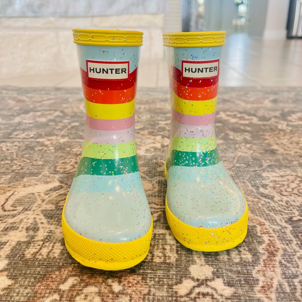Hunter Kids' Multicolor Striped Rain Boots